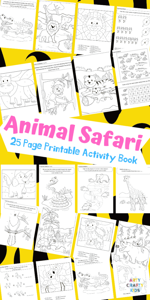 Arty Crafty Kids | 25 Animal Coloring Pages for Kids - Animal printable pages for preschool, kindergarten and primary school #artycraftykids #coloringpages