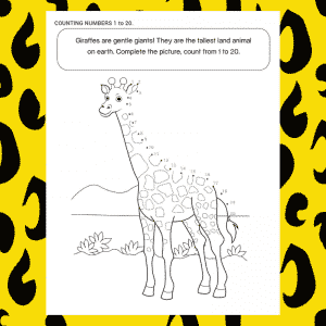 Giraffe Dot to Dot