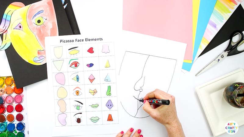 Picasso Faces - Easy Art for Kids | Arty Crafty Kids