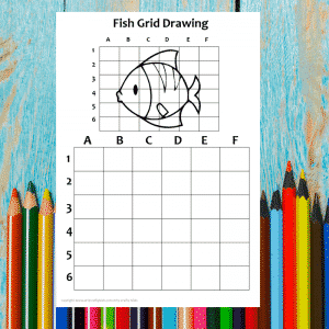 Fish Grid Drawing