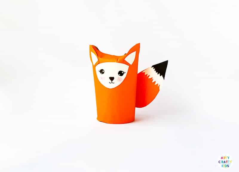 Arty Crafty Kids | Toilet Paper Roll Fox Craft for kids to make this Autumn. Using paper and recycled materials to create the cutest Fox Craft.