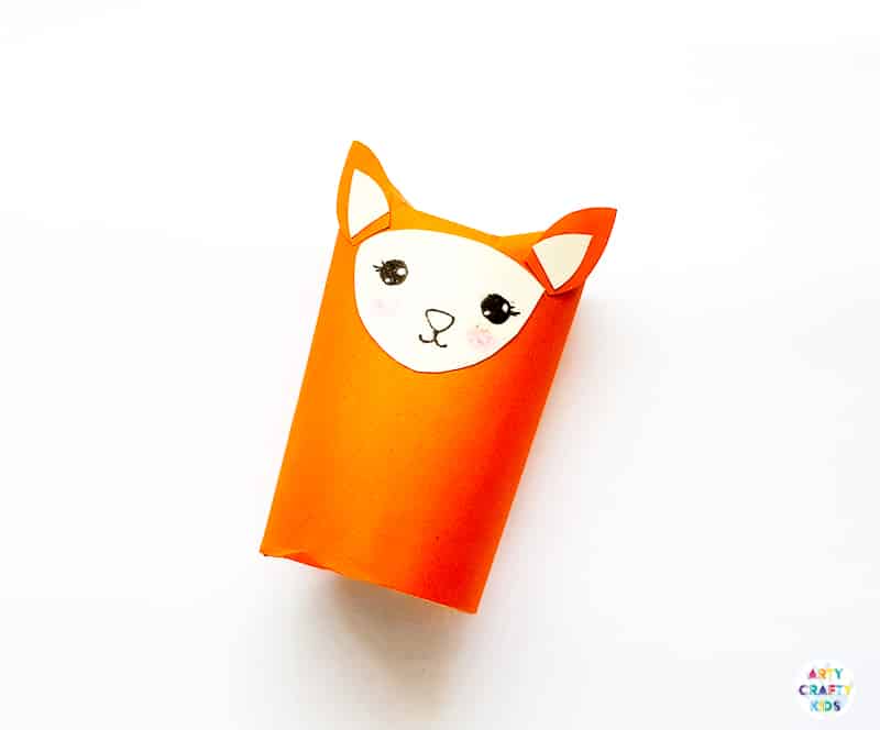 Arty Crafty Kids | Toilet Paper Roll Fox Craft for kids to make this Autumn. Using paper and recycled materials to create the cutest Fox Craft.