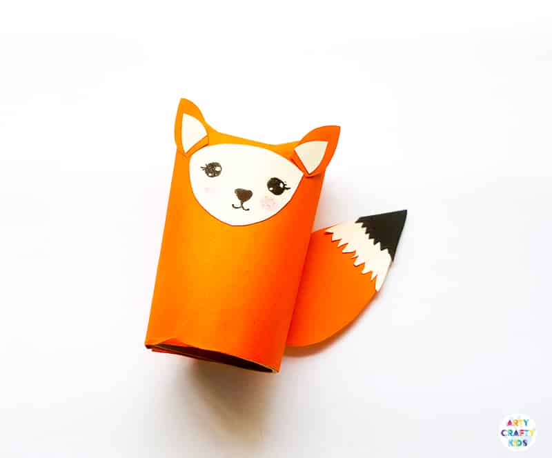 Arty Crafty Kids | Toilet Paper Roll Fox Craft for kids to make this Autumn. Using paper and recycled materials to create the cutest Fox Craft.