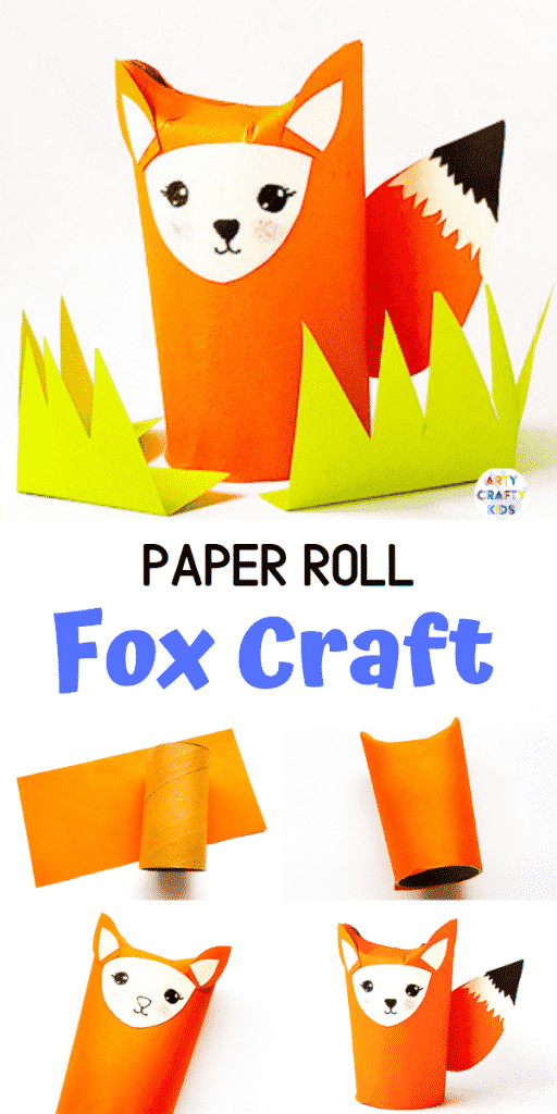 Arty Crafty Kids | Toilet Paper Roll Fox Craft for kids to make this Autumn. Using paper and recycled materials to create the cutest Fox Craft.