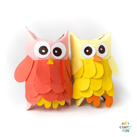 Arty Crafty Kids | Toilet Paper Roll Owls - Easy craft for Kids
