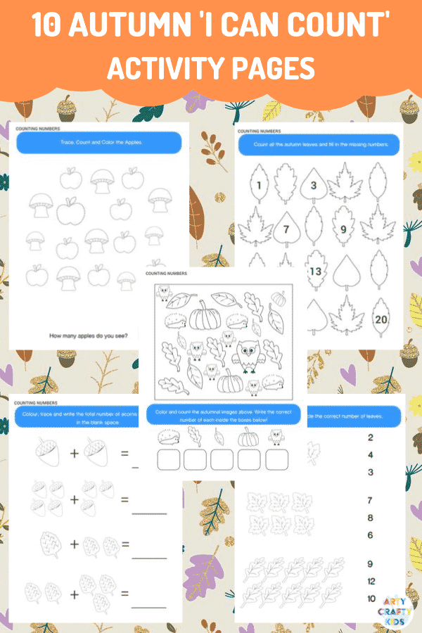 Autumn Activity Book for Kids - A fun collection of fall worksheets that kids will love.