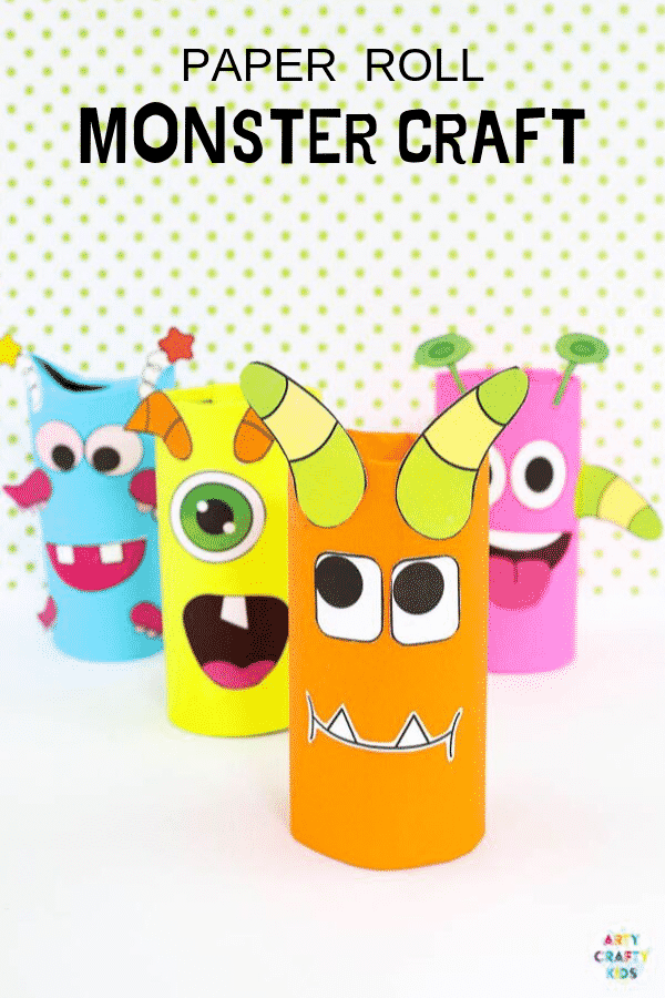 Premium Photo Halloween monsters from toilet paper rolls childrens crafts for halloween