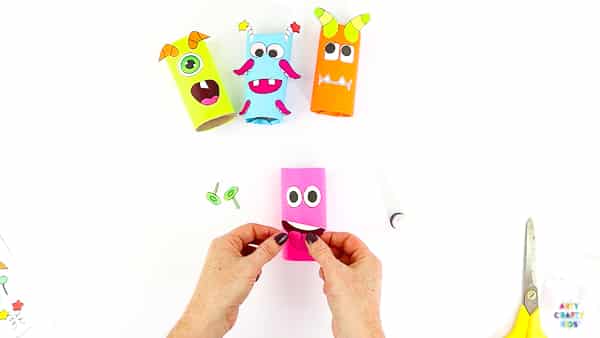 Toilet Paper Roll Monster Craft for Kids. A fun and easy Halloween craft for kids using recycled materials and a printable monster template