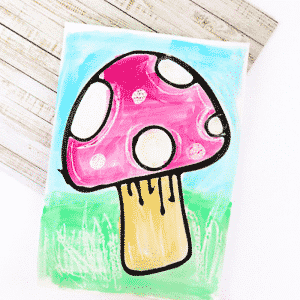 Toadstool Art Project for Kids