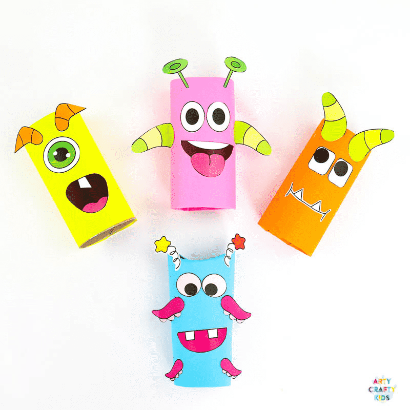 Toilet Paper Roll Monster Craft