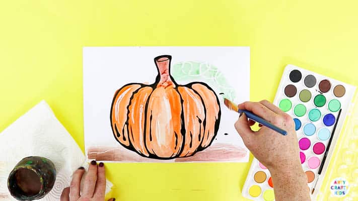 Pumpkin Art Project for Kids.