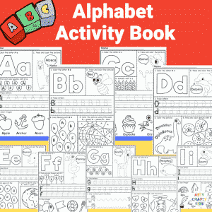 Make learning the alphabet fun with these printable A-Z Alphabet Worksheets; complete with letter tracing, letter coloring and letter activities to keep children engaged! Perfect for preschoolers, kindergarten and early years foundation stage.