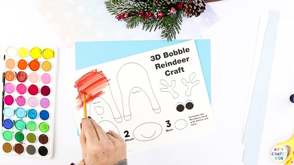 Printable Reindeer Template | A Reindeer Craft for Kids - Preschoolers/Kindergarten