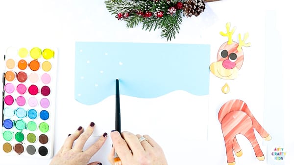 Create Winter Art for the Reindeer