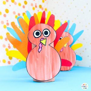 Toilet Paper Roll Turkey Handprint Craft