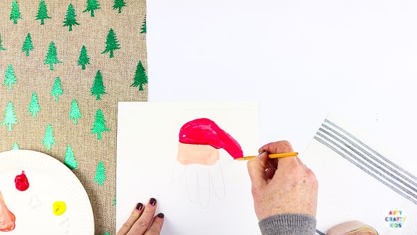 Handprint Christmas Cards | How to Make a Santa Christmas Card