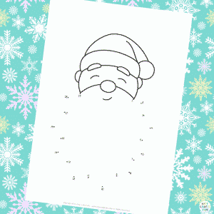 Dot to Dot (1-20) Santa's Beard Colouring Page