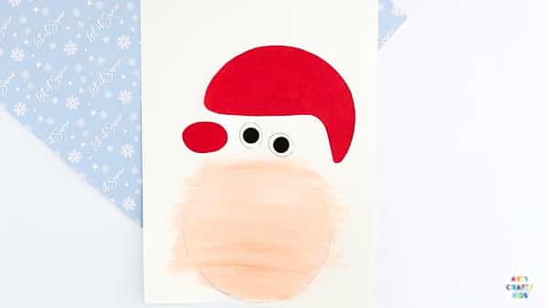 Printable Santa Claus Christmas Card for Kids