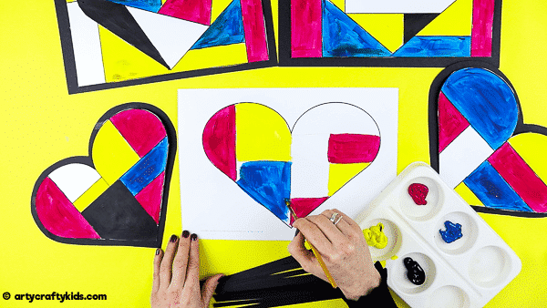 Mondrian-Inspired Masking Tape Art - Project #30