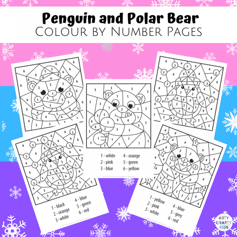 Polar Bear And Penguin Coloring Pages
