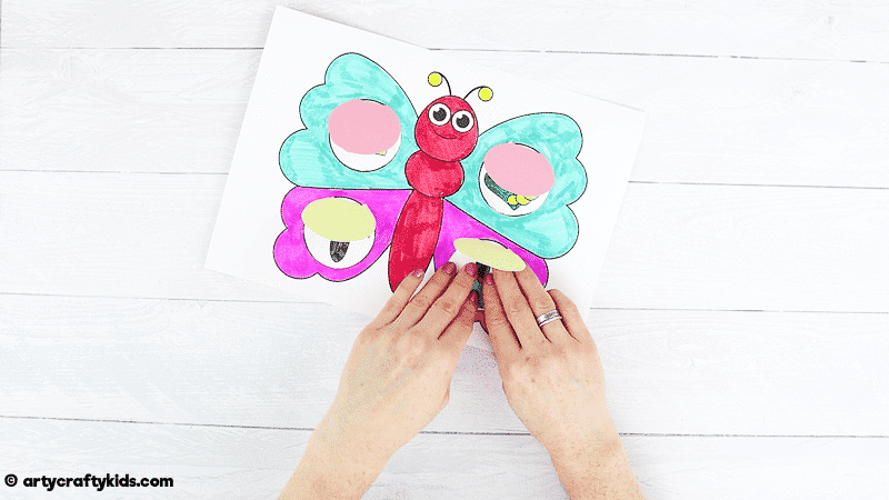Learn about the Life Cycle of a Butterfly with this cute and easy, color and stick Butterfly Life Cycle Craft for Kids.