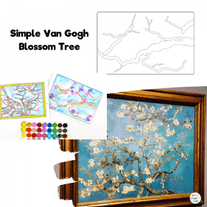 Simple Van Gogh Inspired Blossom Tree