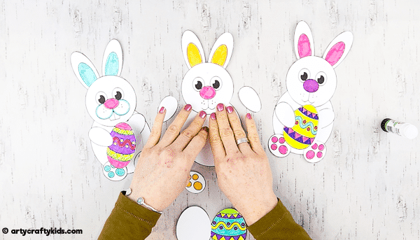 Adorable Easter bunny card for kids to make. The Easter Bunny card can be personalised with a photograph, transforming your child into an Easter bunny. A great Easter card to make for family and friends, and be created with our Easter Bunny Card Templates.