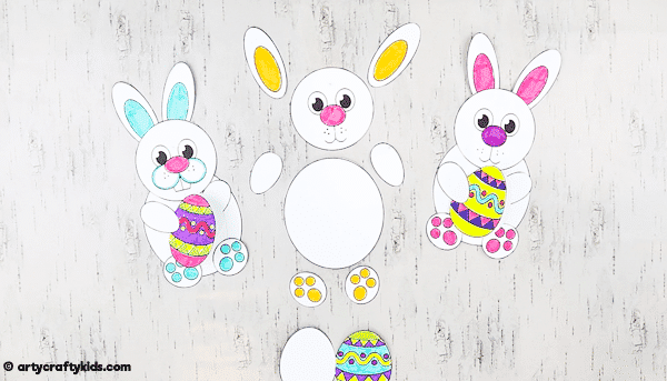 Adorable Easter bunny card for kids to make. The Easter Bunny card can be personalised with a photograph, transforming your child into an Easter bunny. A great Easter card to make for family and friends, and be created with our Easter Bunny Card Templates.