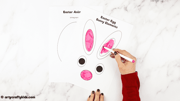 Easter Egg Animal Craft - A simple cut and stick craft for kids that transforms Easter eggs into cute Spring animals! This craft can be completed with our handy printables, making this an easy craft to try with the kids at home or within the classroom.