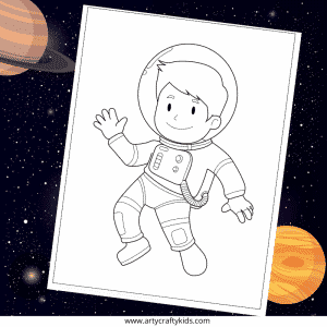 Astronaut Coloring Page for Kids