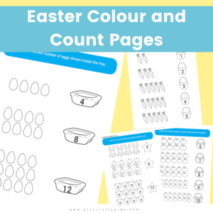 Easter Colour and Count Pages