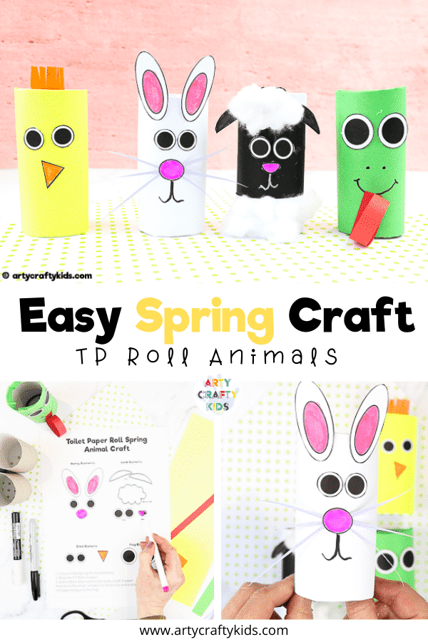 Spring Toilet Paper Roll Craft - Arty Crafty Kids