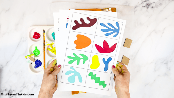 Easy Matisse Art Project for Kids: The project can be adapted or extended to suit children of all ages (and any adults needing an outlet for some self-expression!) and helps them to explore colour and shape in a really fun, free and spontaneous way.