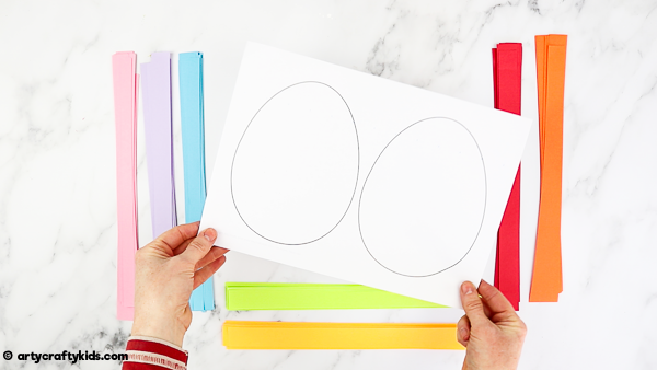 This easy rainbow Easter egg craft is perfect for keeping toddlers and preschoolers busy this Easter. Download the free Easter egg template to get started.