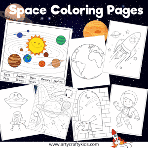 Space Coloring Pages for Kids