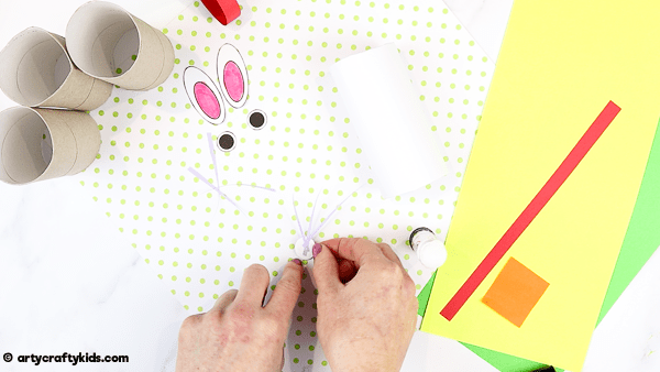 How to Make a Paper Roll Bunny  - A fun and super easy spring craft for kids.