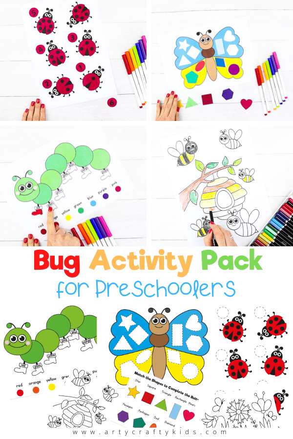 Our Bug themed worksheets have been designed to help preschoolers explore numbers, shapes and colors. These interactive exercises and games are a great way to encourage active learning!