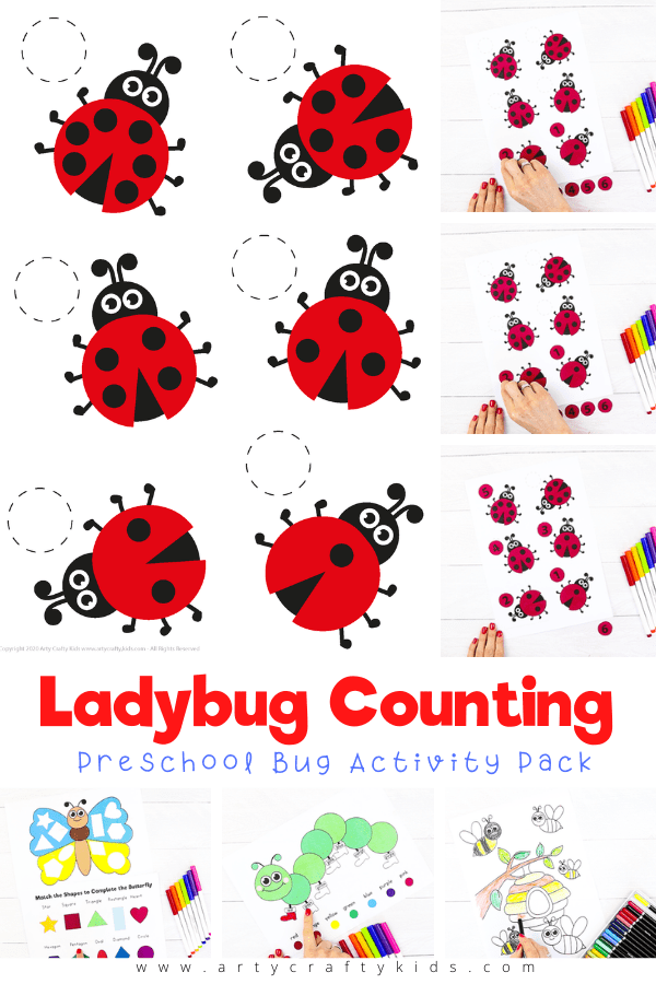 Our ladybug counting activity is a great visual guide to numbers, helping with number recognition and ordering, as well as with attention to detail and following instructions - children can't count in any direction, they have to match the number on the counters to the number of dots on each ladybug.