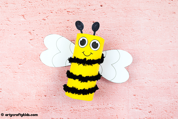 Toilet Paper Roll Bee Craft - Easy Kids Craft