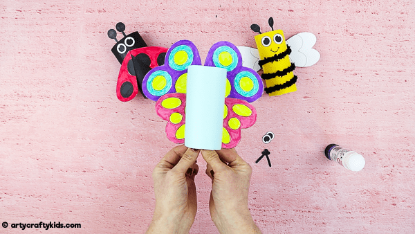 How to Make a Toilet Paper Roll Butterfly. A fun and easy Spring craft for Kids.