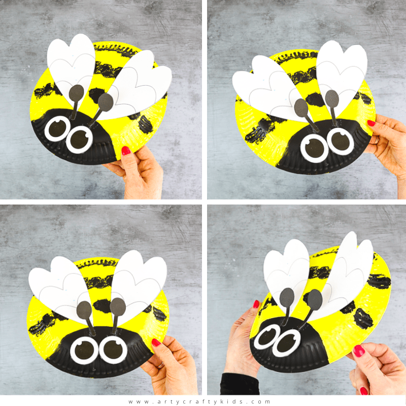 Paper Plate Bee Craft for Kids