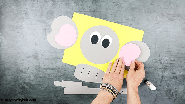 Assemble the cut out elephant shapes.