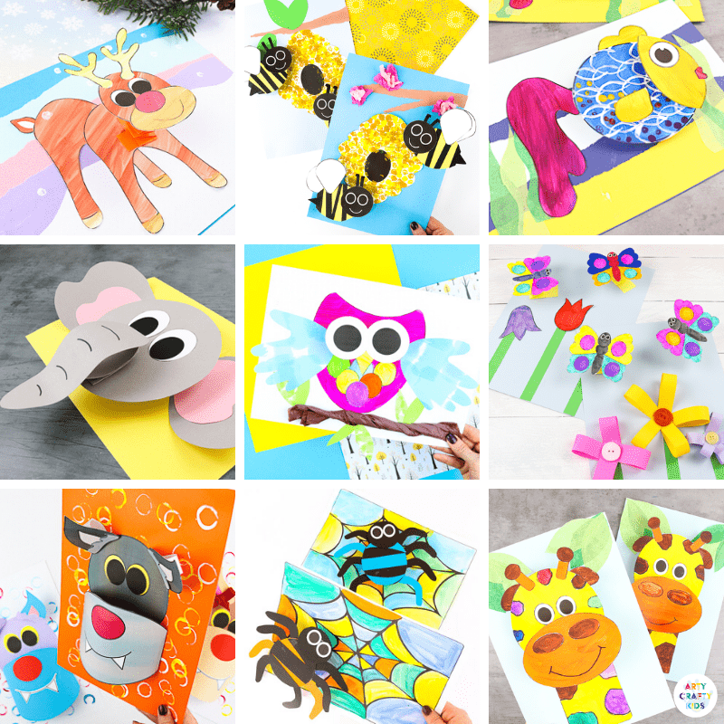 25 + 3D Paper Crafts for Kids