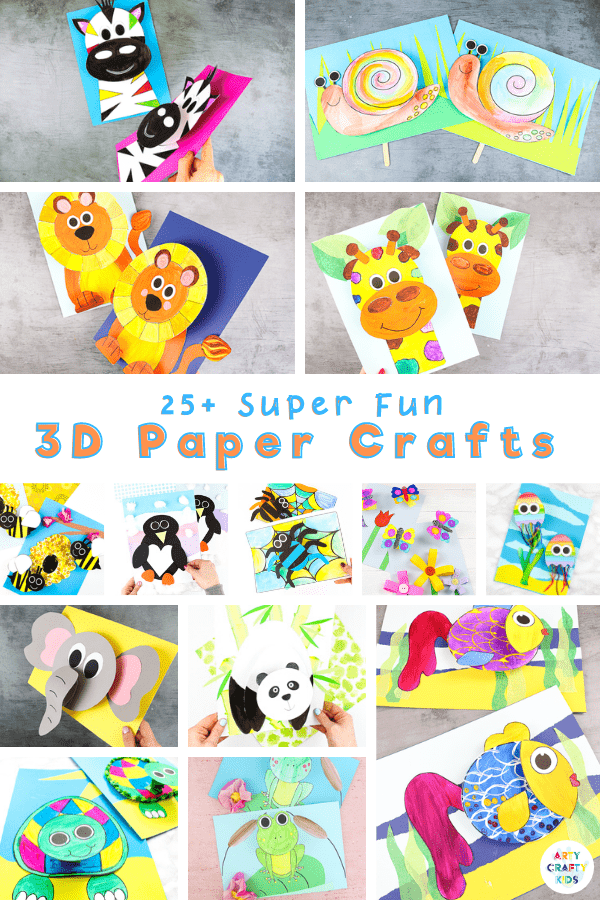 Explore our collection of fun and interactive 3D Paper Crafts for kids; featuring paper crafts From Spring to Halloween to Christmas; from land animals to sea animals to bugs, we have a 3D paper craft to keep your children busy all year round.