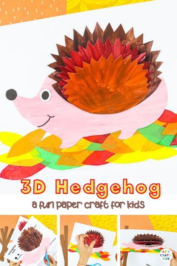 Kickstart the Autumn term with this adorable 3D Paper Hedgehog Craft. Our latest hedgehog craft joins a growing collection of 3D paper crafts; all designed to combine the creativity of craft, the interest of perspective and the fun of movement that capture the imaginations of younger and older children alike.