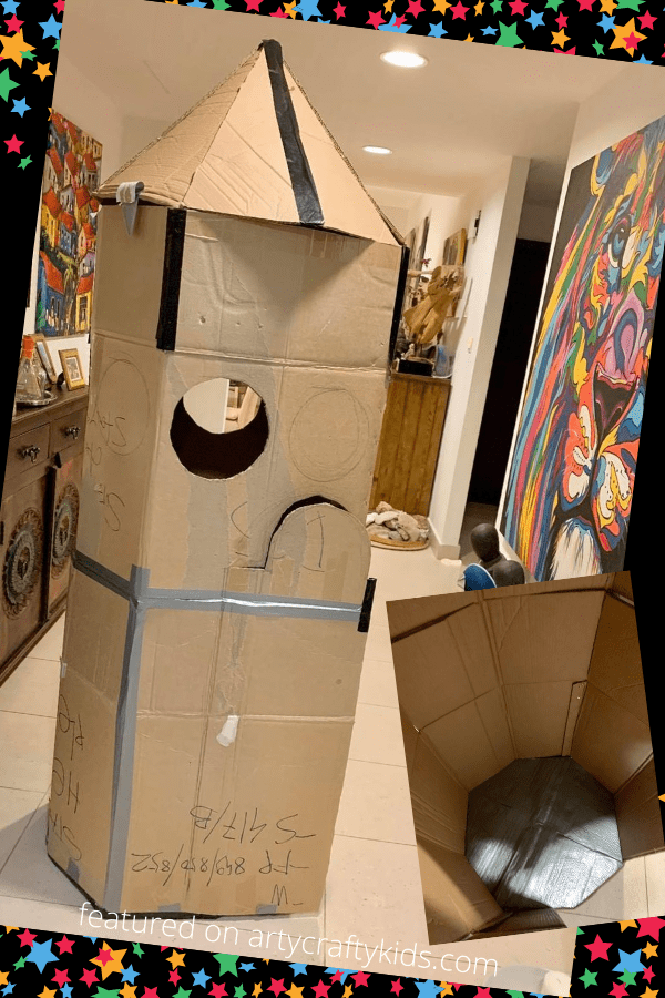 How to turn cardboard boxes into an awesome Cardboard Space Ship that will inspire play, curiosity and imaginations! A brilliant cardboard creation for kids.