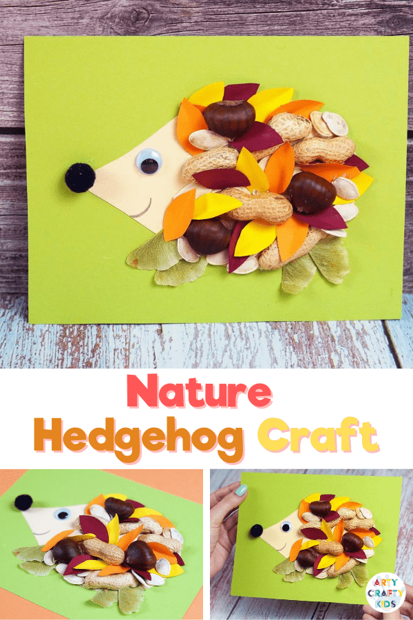 Natures changing colors and textures always inspire our creativity. So if you're looking for a lovely, easy fall craft to help little ones welcome the changing season, this nature hedgehog craft is for you.