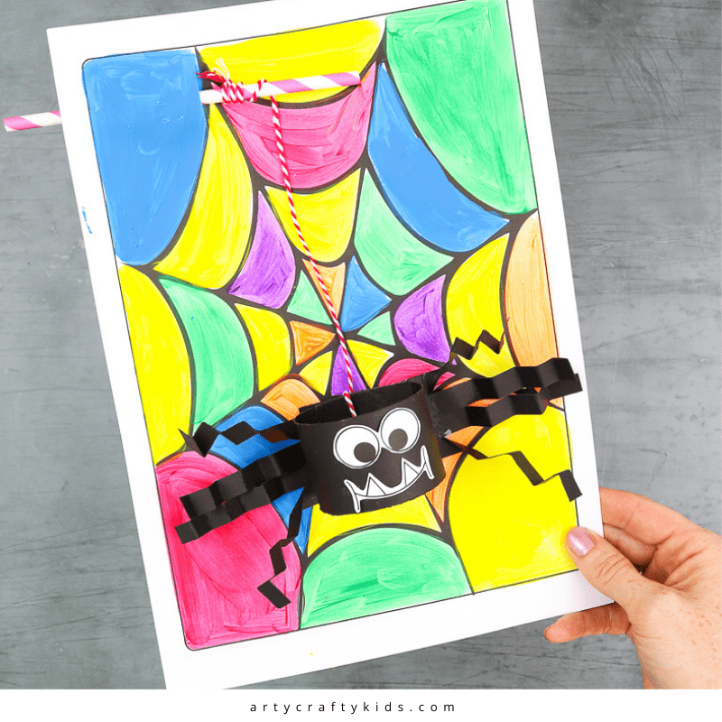 Easy Paper Spider Craft for Kids to Make.