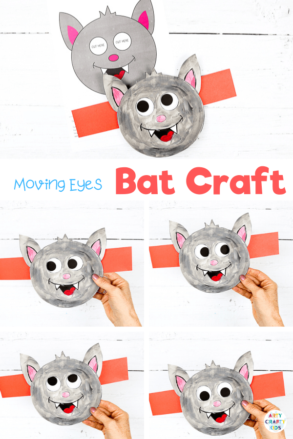Moving Eyes Bat Craft: Craft meets play with this fun and engaging Halloween Paper toy Craft. 

This simple paper craft can be done independently, at school or at home, and delivers lots of fun once it's completed too.