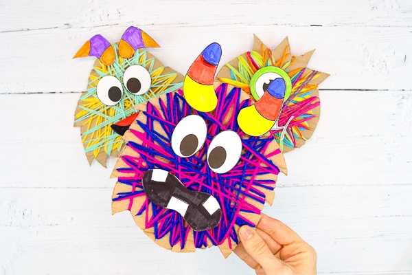 Yarn Wrapped Monster Craft